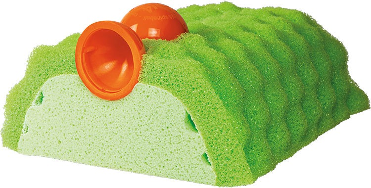 sezione cuscino e sfere elastiche